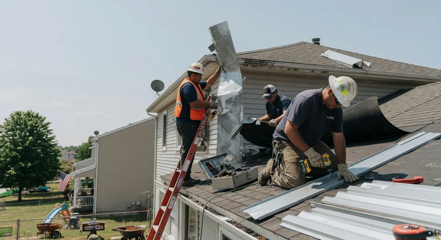 Storm Damage Metal Roof Repair in Parryville, PA